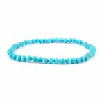 Türkis echt Ø 3,3 mm Kugel | Perlen Armband flexibel und dehnbar Edelsteine Heilsteine bei Wunderstein24