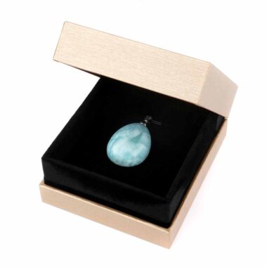 Wunderstein24 Schmuck Geschenkbox für Anhänger mit Öse Edelsteine Heilsteine bei Wunderstein24