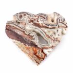 großes Crazy Lace Achat Herz Ø 134 mm in einzigartiger Qualität und Maserung Edelsteine Heilsteine bei Wunderstein24