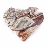 großes Crazy Lace Achat Herz Ø 143 mm in einzigartiger Qualität und Maserung Edelsteine Heilsteine bei Wunderstein24