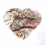 großes Crazy Lace Achat Herz Ø 134 mm in einzigartiger Qualität und Maserung Edelsteine Heilsteine bei Wunderstein24