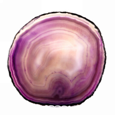 Achatscheibe poliert lila Ø 178 mm aus Brasilien in bester Farbe Edelsteine Heilsteine bei Wunderstein24