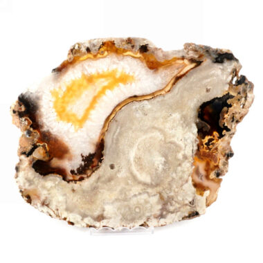 große Achatscheibe poliert Natur Ø 170 mm Brasilien in bester Farbe Edelsteine Heilsteine bei Wunderstein24
