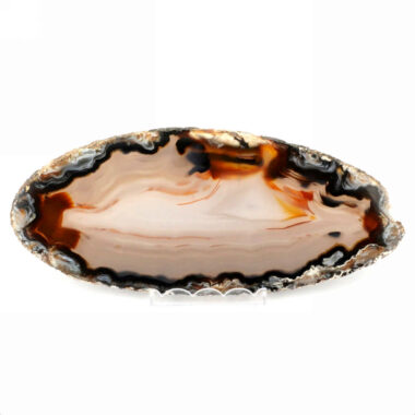 große Achatscheibe poliert Natur Ø 155 mm Brasilien in bester Farbe Edelsteine Heilsteine bei Wunderstein24