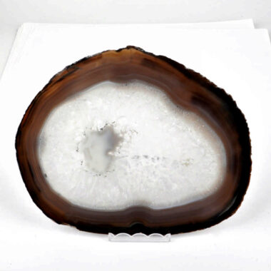 große Achatscheibe poliert Natur Ø 173 mm Brasilien in bester Farbe Edelsteine Heilsteine bei Wunderstein24