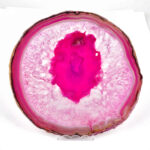 Achatscheibe poliert pink | rosa Ø 164 mm aus Brasilien in bester Farbe Edelsteine Heilsteine bei Wunderstein24