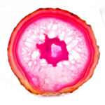 Achatscheibe poliert pink | rosa Ø 164 mm aus Brasilien in bester Farbe Edelsteine Heilsteine bei Wunderstein24