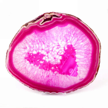 große Achatscheibe poliert pink | rosa Ø 182 mm aus Brasilien in bester Farbe Edelsteine Heilsteine bei Wunderstein24