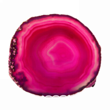 große Achatscheibe poliert pink | rosa Ø 149 mm aus Brasilien in bester Farbe Edelsteine Heilsteine bei Wunderstein24