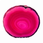 große Achatscheibe poliert pink | rosa Ø 153 mm aus Brasilien in bester Farbe Edelsteine Heilsteine bei Wunderstein24