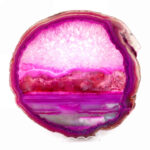 große Achatscheibe poliert pink | rosa Ø 153 mm aus Brasilien in bester Farbe Edelsteine Heilsteine bei Wunderstein24