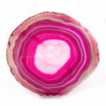 große Achatscheibe poliert pink | rosa Ø 174 mm aus Brasilien in bester Farbe Edelsteine Heilsteine bei Wunderstein24