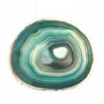 Achatscheibe poliert türkis Ø 188 mm aus Brasilien in bester Farbe Edelsteine Heilsteine bei Wunderstein24