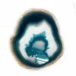 Achatscheibe poliert türkis Ø 171 mm aus Brasilien in bester Farbe Edelsteine Heilsteine bei Wunderstein24