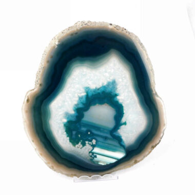 Achatscheibe poliert türkis Ø 157 mm aus Brasilien in bester Farbe Edelsteine Heilsteine bei Wunderstein24