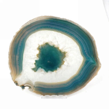 Achatscheibe poliert türkis Ø 164 mm aus Brasilien in bester Farbe Edelsteine Heilsteine bei Wunderstein24