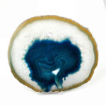 Achatscheibe poliert türkis Ø 165 mm aus Brasilien in bester Farbe Edelsteine Heilsteine bei Wunderstein24