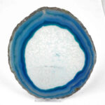 Achatscheibe poliert türkis Ø 163 mm aus Brasilien in bester Farbe Edelsteine Heilsteine bei Wunderstein24