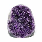 Amethyst Stufe mit poliertem Rand und Standfläche in weltbester Farbe und Qualität Edelsteine Heilsteine bei Wunderstein24