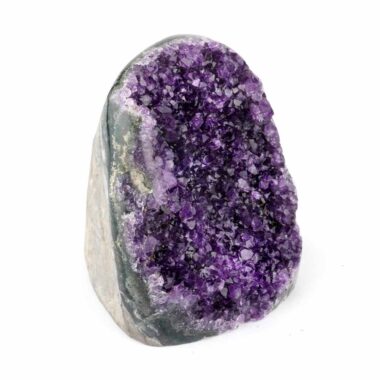 Amethyst Stufe mit poliertem Rand und Standfläche in weltbester Farbe und Qualität Edelsteine Heilsteine bei Wunderstein24