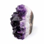 Amethyst Stufe mit poliertem Rand und Standfläche in weltbester Farbe und Qualität Edelsteine Heilsteine bei Wunderstein24