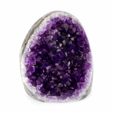 Amethyst Stufe mit poliertem Rand und Standfläche in weltbester Farbe und Qualität Edelsteine Heilsteine bei Wunderstein24