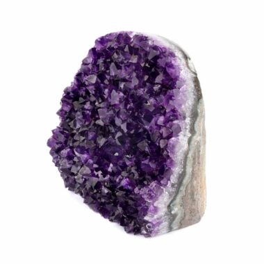 Amethyst Stufe mit poliertem Rand und Standfläche in weltbester Farbe und Qualität Edelsteine Heilsteine bei Wunderstein24