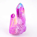 Aqua Angel Aura Bergkristall Stufe lila | violett aus Brasilien Edelsteine Heilsteine bei Wunderstein24