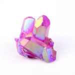 Aqua Angel Aura Bergkristall Stufe lila | violett aus Brasilien Edelsteine Heilsteine bei Wunderstein24