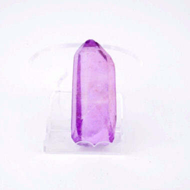 Aqua Angel Aura Bergkristall Spitze lila aus Brasilien Edelsteine Heilsteine bei Wunderstein24