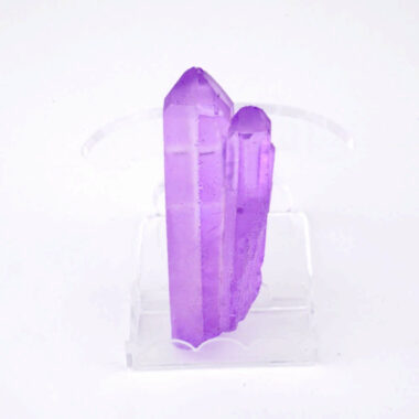 Aqua Angel Aura Bergkristall Spitze lila aus Brasilien Edelsteine Heilsteine bei Wunderstein24