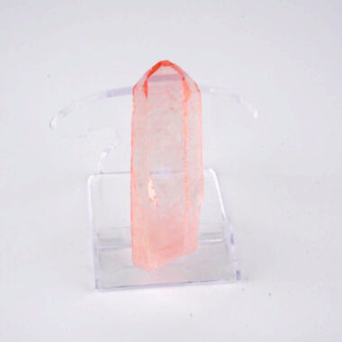 Aqua Angel Aura Bergkristall Spitze apricot aus Brasilien Edelsteine Heilsteine bei Wunderstein24