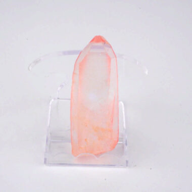 Aqua Angel Aura Bergkristall Spitze apricot aus Brasilien Edelsteine Heilsteine bei Wunderstein24