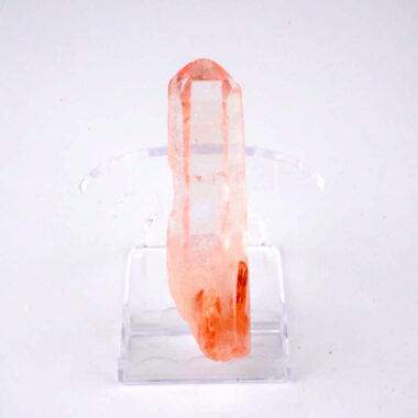 Aqua Angel Aura Bergkristall Spitze apricot aus Brasilien Edelsteine Heilsteine bei Wunderstein24