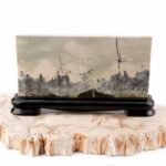 Dentritischer Jaspis ( Bilderjaspis ) Bild | Scheibe | Platte Naturgemälde Edelsteine Heilsteine bei Wunderstein24