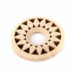 Kugelständer aus Holz mit Ornament Ø 35 mm für Edelsteine und Mineralien Edelsteine Heilsteine bei Wunderstein24