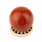 Kugelständer aus Holz mit Ornament Ø 35 mm für Edelsteine und Mineralien Edelsteine Heilsteine bei Wunderstein24