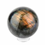 große Labradorit Kugel Ø 75 mm aus Madagaskar in bester Farbe und Qualität Edelsteine Heilsteine bei Wunderstein24