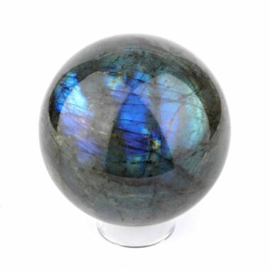 große Labradorit Kugel Ø 74 mm aus Madagaskar in bester Farbe und Qualität Edelsteine Heilsteine bei Wunderstein24
