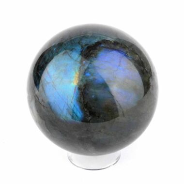 große Labradorit Kugel Ø 75 mm aus Madagaskar in bester Farbe und Qualität Edelsteine Heilsteine bei Wunderstein24