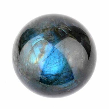 große Labradorit Kugel Ø 79 mm aus Madagaskar in bester Farbe und Qualität Edelsteine Heilsteine bei Wunderstein24