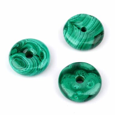 Malachit Donut Anhänger Ø ca. 23 – 24 mm in bester Qualität Edelsteine Heilsteine bei Wunderstein24