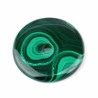 Malachit Donut Anhänger Ø 39 mm in bester Qualität Edelsteine Heilsteine bei Wunderstein24