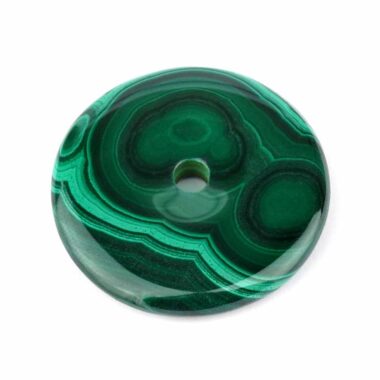 Malachit Donut Anhänger Ø 39 mm in bester Qualität Edelsteine Heilsteine bei Wunderstein24