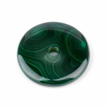 Malachit Donut Anhänger Ø 37 mm in bester Qualität Edelsteine Heilsteine bei Wunderstein24