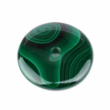 Malachit Donut Anhänger Ø 37 mm in bester Qualität Edelsteine Heilsteine bei Wunderstein24