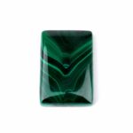 Malachit Handschmeichler | Cabochon Länge 30 mm in bester Maserung und Qualität Edelsteine Heilsteine bei Wunderstein24