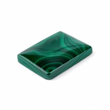 Malachit Handschmeichler | Cabochon Länge 30 mm in bester Maserung und Qualität Edelsteine Heilsteine bei Wunderstein24