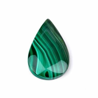 Malachit Handschmeichler | Cabochon Länge 45 mm in bester Maserung und Qualität Edelsteine Heilsteine bei Wunderstein24