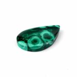 Malachit Handschmeichler | Cabochon Länge 41 mm in bester Maserung und Qualität Edelsteine Heilsteine bei Wunderstein24